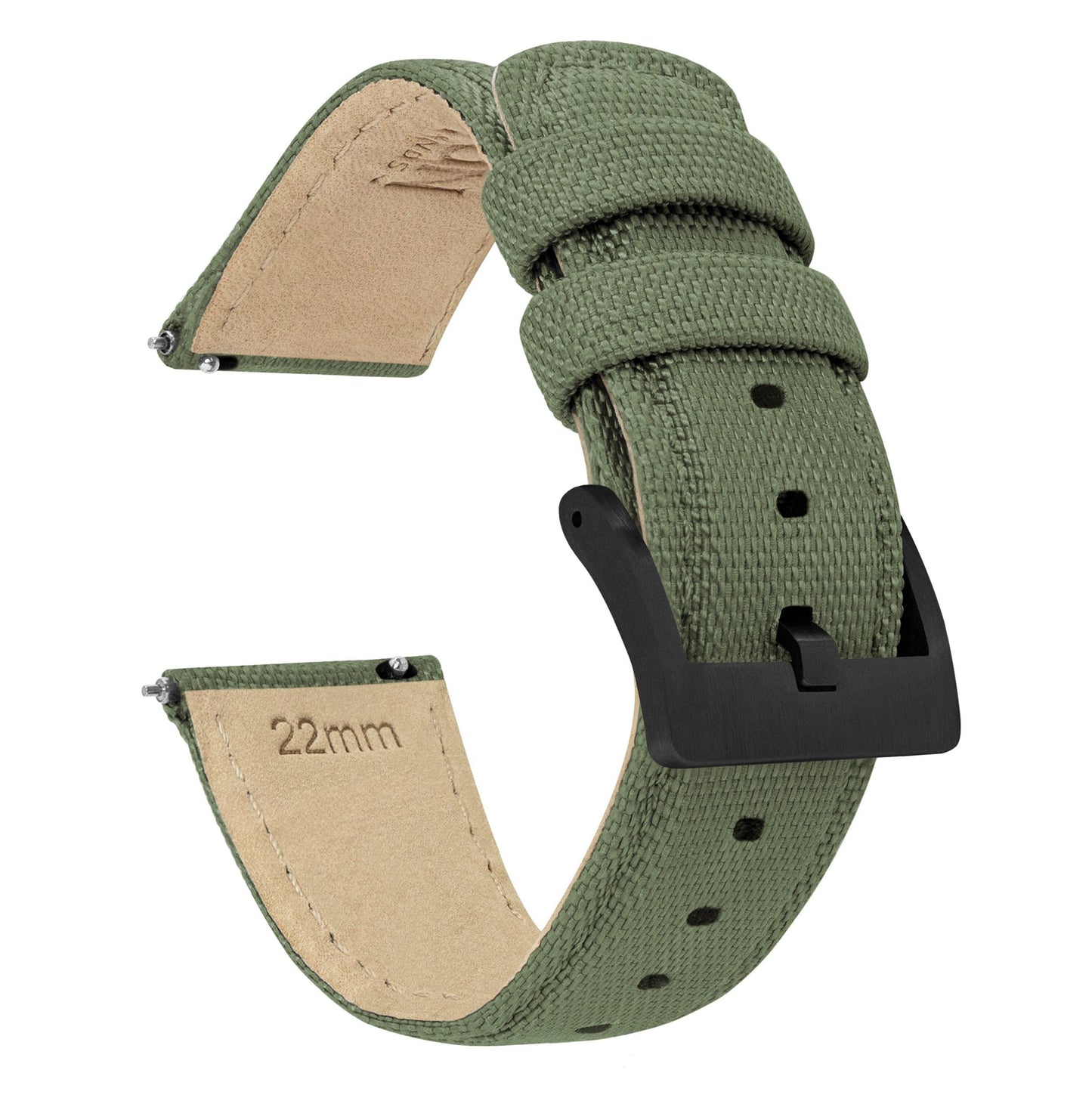 MOONSWATCH Bip | Sailcloth Quick Release | Army Green - Barton Watch Bands