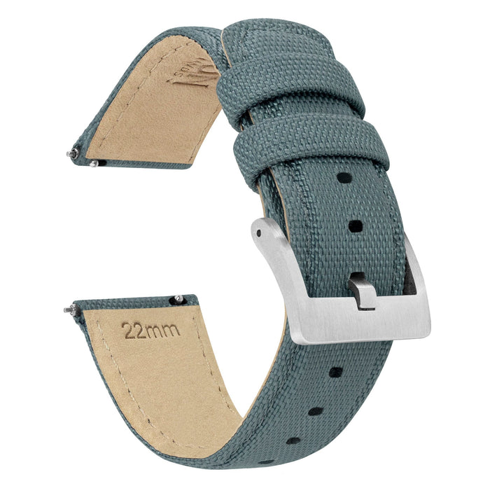 MOONSWATCH Bip | Sailcloth Quick Release | Slate Grey - Barton Watch Bands