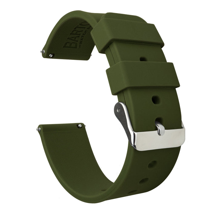 MOONSWATCH Bip |  Silicone | Army Green - Barton Watch Bands