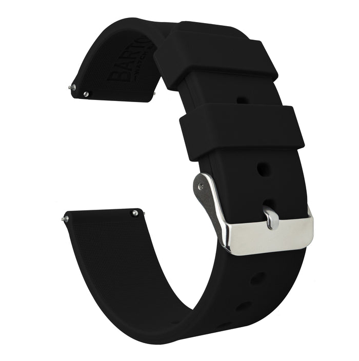 Amazfit Bip | Silicone | Black - Barton Watch Bands