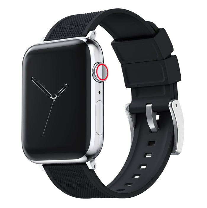 Apple Watch | Elite Silicone | Black - Barton Watch Bands