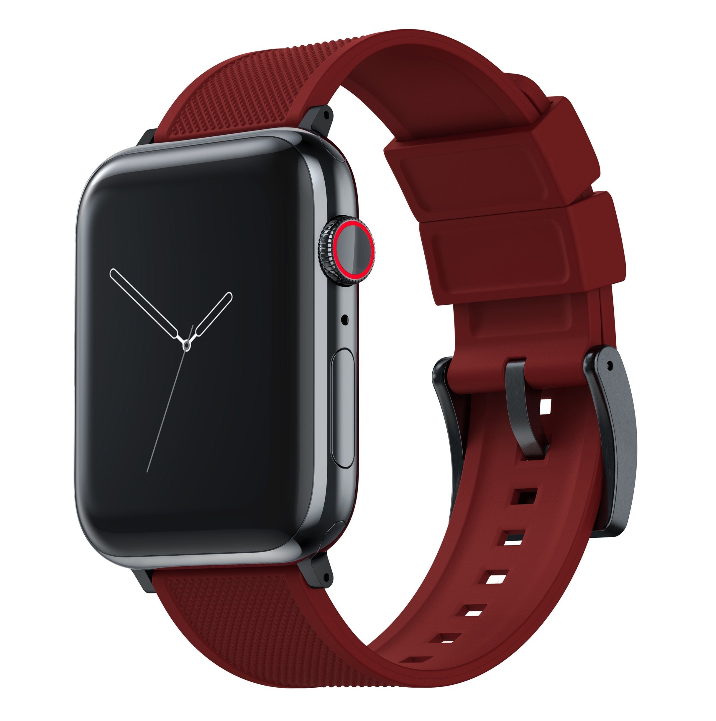 Red Silicone Apple Watch Band Crimson Red Elite BARTON