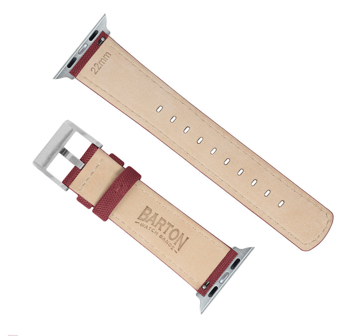 Apple Watch | Red Raspberry Sailcloth - Barton Watch Bands