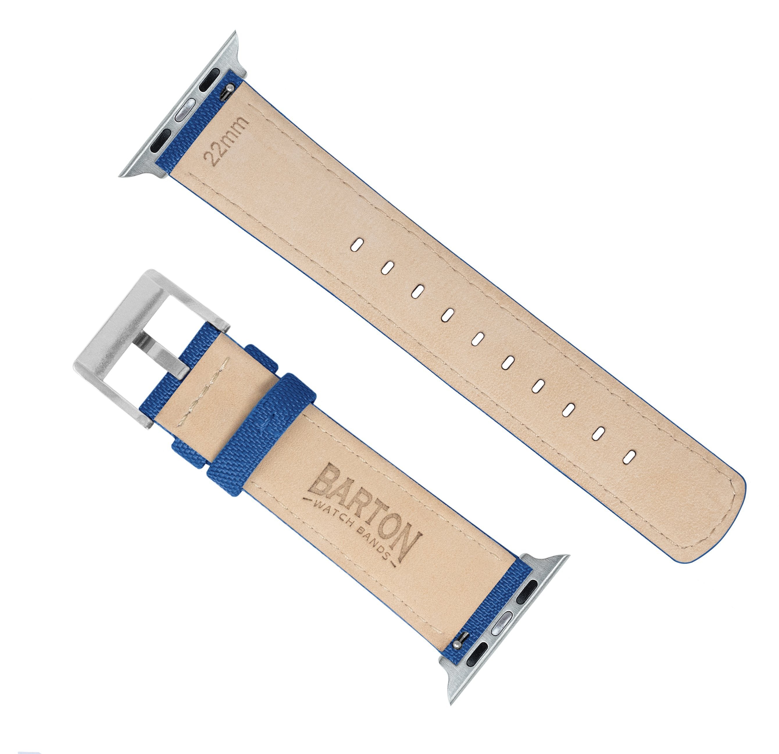 Apple Watch Royal Blue Sailcloth Watch Band Barton Watch Bands