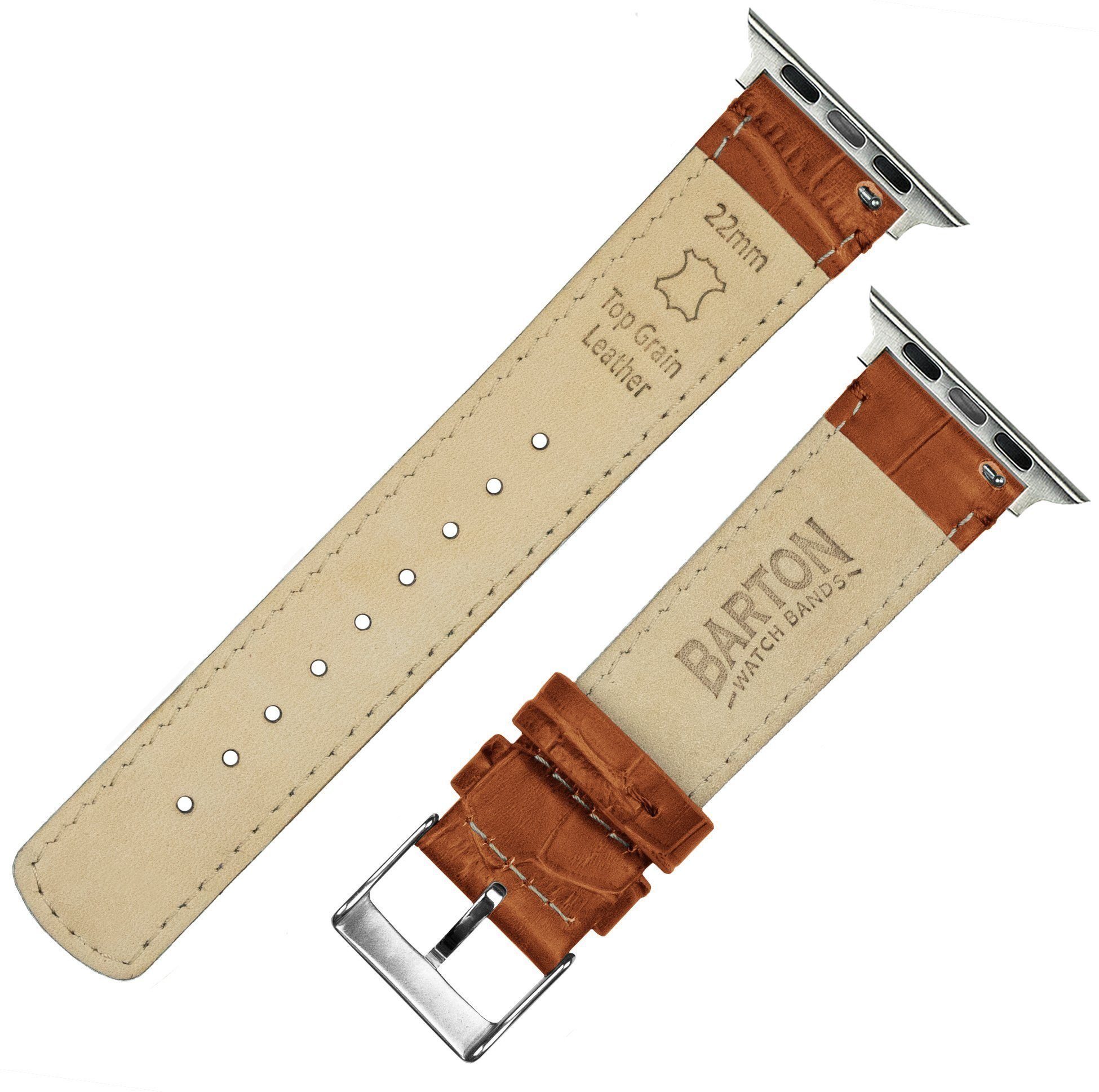 Top grain leather shop apple watch band