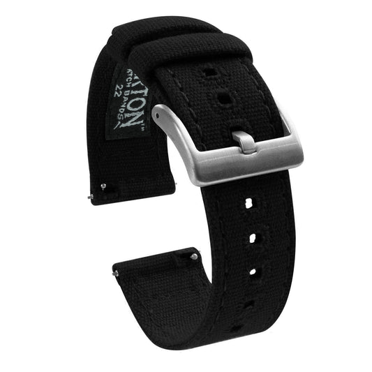 Canvas With Velcro Latching Wrist Watch Strap - 22mm – Seals Watch Co