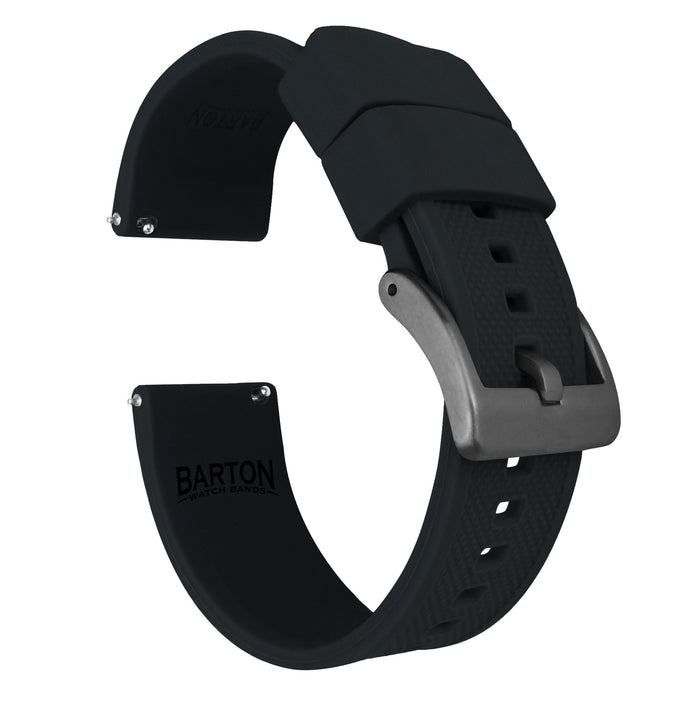 Black | Elite Silicone - Barton Watch Bands