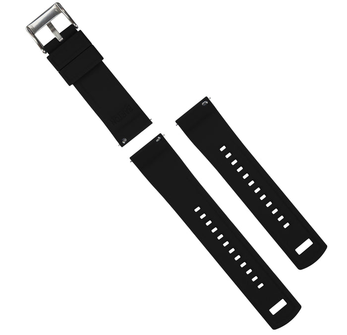 Black | Elite Silicone - Barton Watch Bands