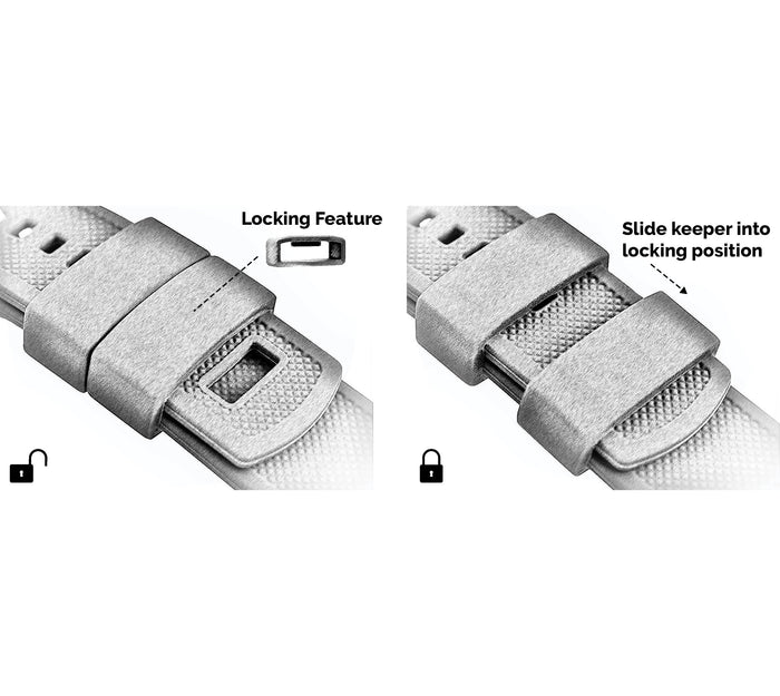 Brown Top / Khaki Bottom | Elite Silicone - Barton Watch Bands