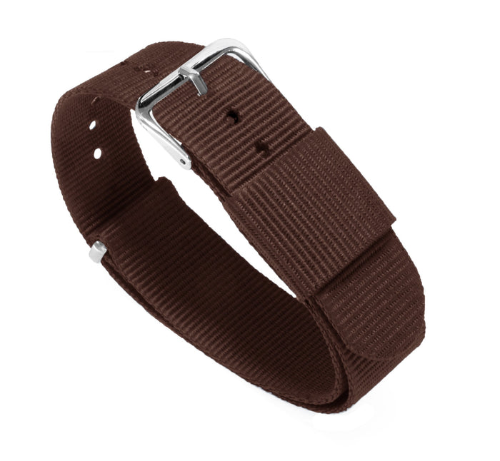 Chocolate Brown | Nylon NATO Style - Barton Watch Bands