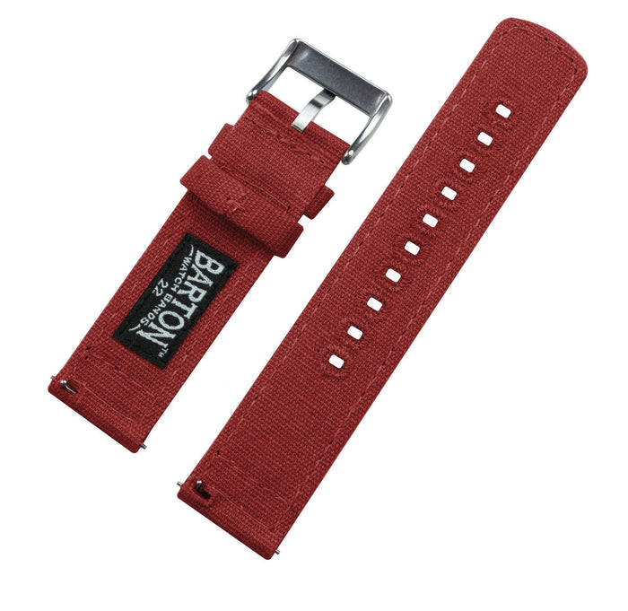 Crimson Red | Crafted Canvas - Barton Watch Bands