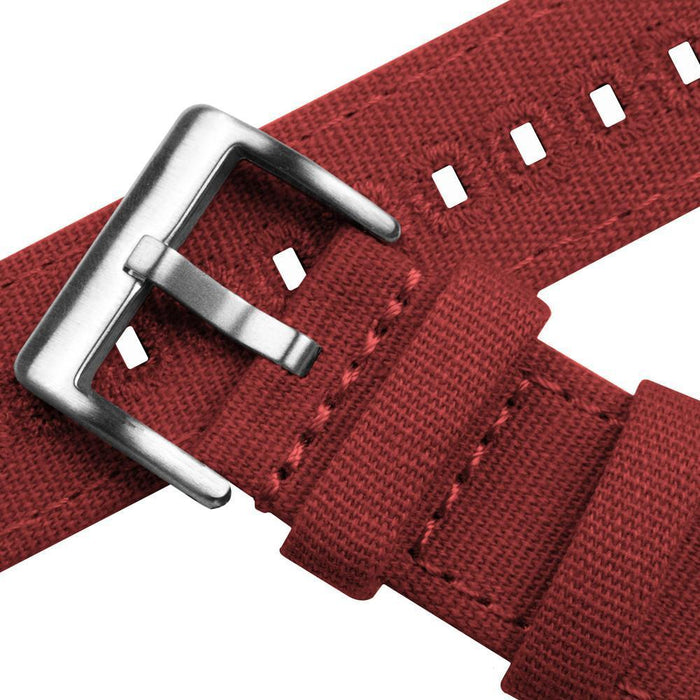 Crimson Red | Crafted Canvas - Barton Watch Bands