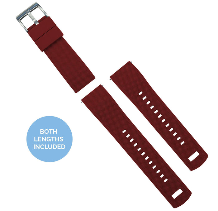 Crimson Red | Elite Silicone - Barton Watch Bands