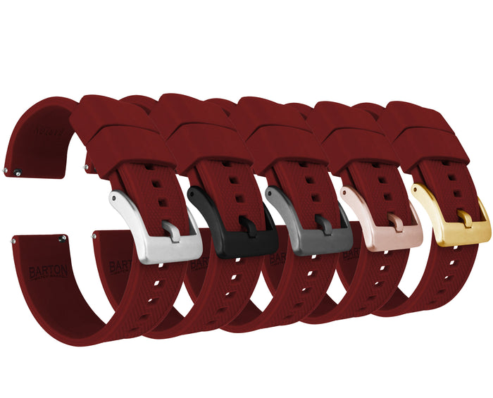 Crimson Red | Elite Silicone - Barton Watch Bands