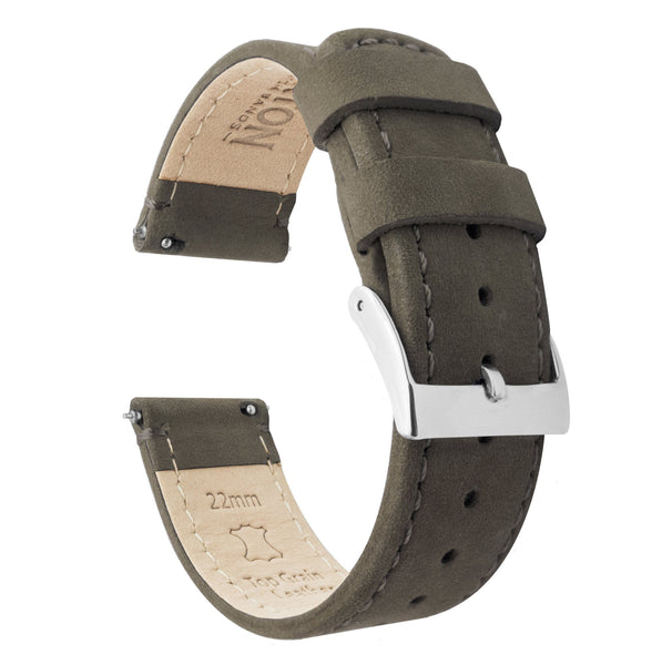 Brown Leather Watch Band | Quick Release Watch Strap | BARTON