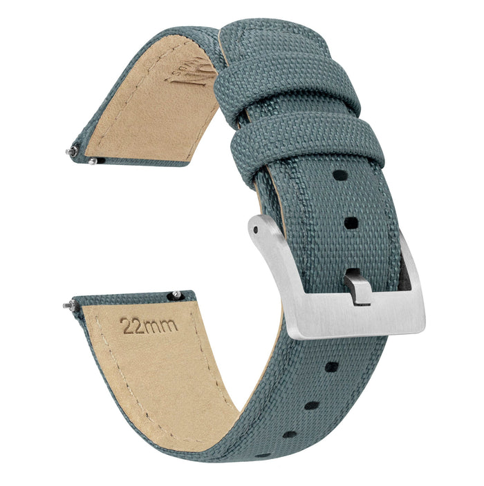 Fossil Q | Sailcloth Quick Release | Slate Grey - Barton Watch Bands