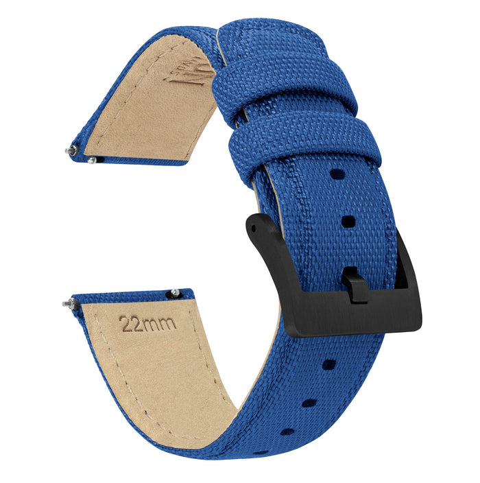 Gear S3 Classic & Frontier | Sailcloth Quick Release | Royal Blue - Barton Watch Bands