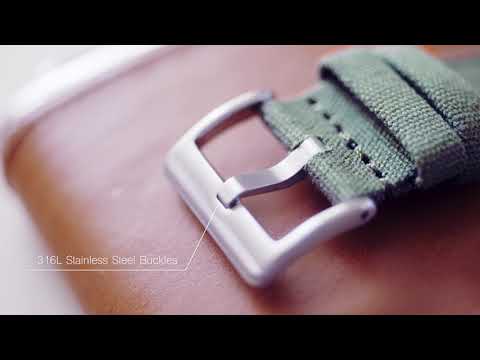 Genuine Vintage Bond Military Nylon Watch Strap by Geckota - Satin |  WatchGecko