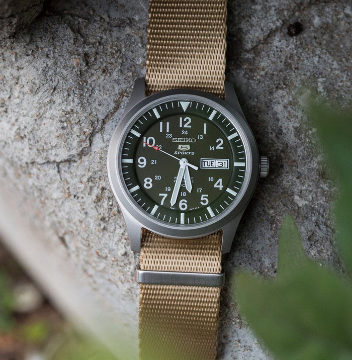 Khaki Tan | Elite Nylon NATO Style - Barton Watch Bands