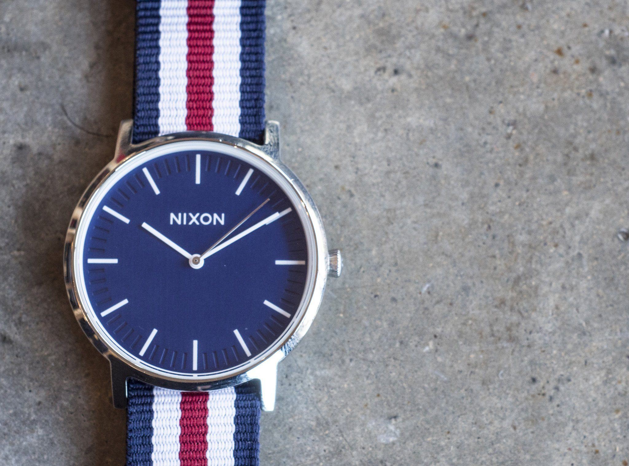 Red white discount blue nato strap