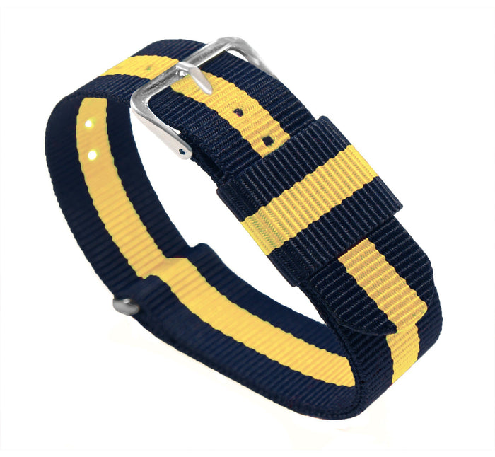 Navy & Lemon | Nylon NATO® style - Barton Watch Bands