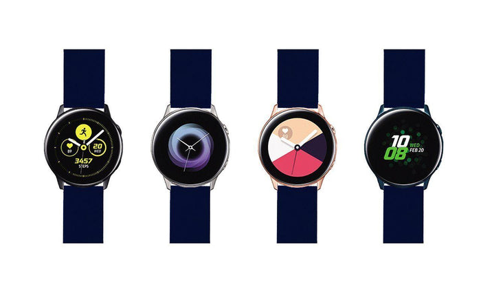 Samsung Galaxy Watch Active  | Silicone | Navy Blue - Barton Watch Bands