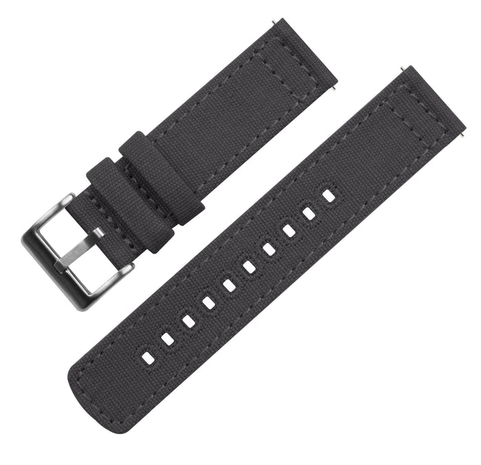 Samsung Galaxy Watch Active | Smoke Grey Canvas - Barton Watch Bands