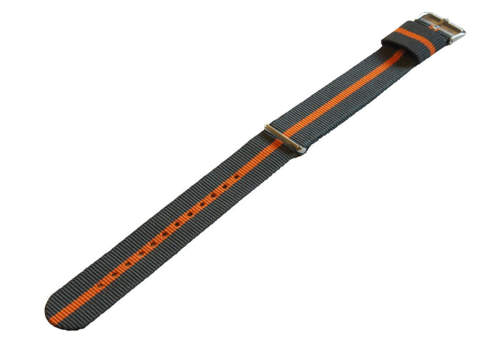 Smoke & Pumpkin | Nylon NATO Style - Barton Watch Bands