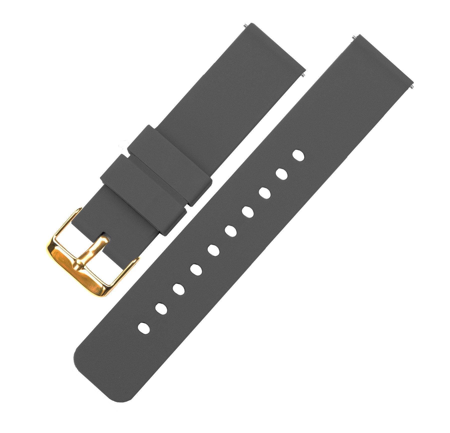 Grey Silicone Watch Bands Grey Rubber Watch Straps Quick