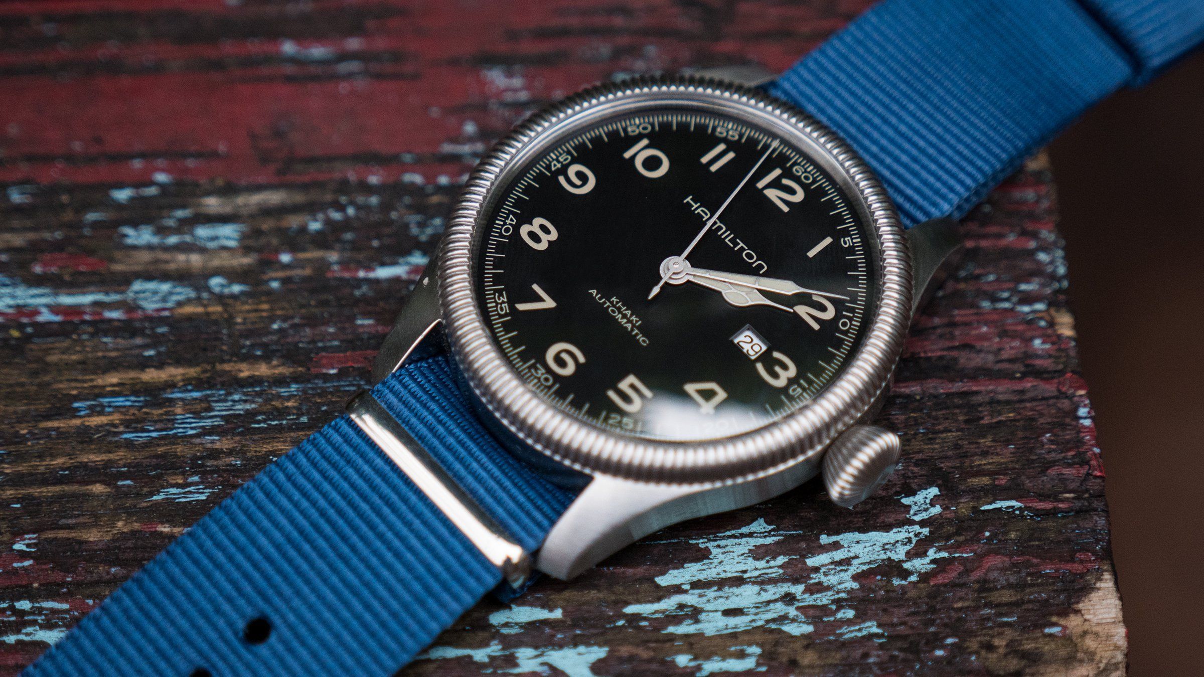 12mm Standard NATO Nylon Watch Strap, Blue SKB2027 - Skagen