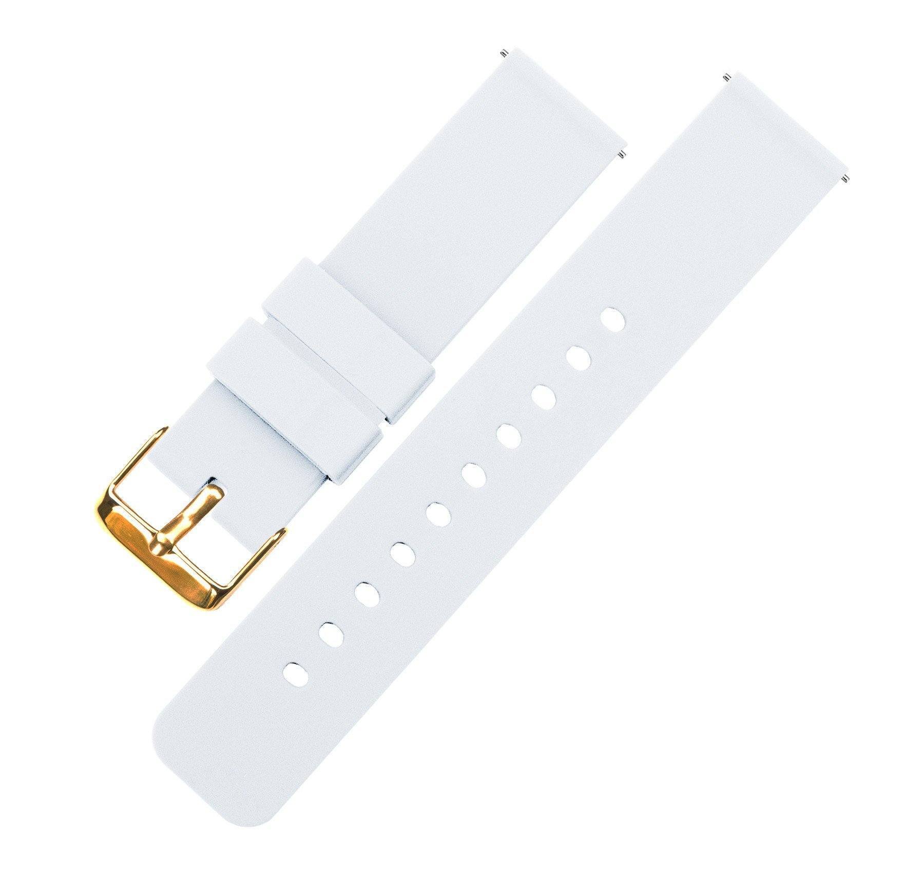 Artinian New Orleans Saints White Silicone Apple Watch Band